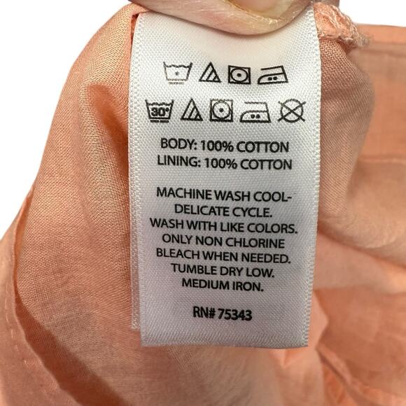 Rachel Zoe Maxi Dress Womens M Peach Paisley Floral Tiered Cottagecore Flowy - Picture 10 of 10